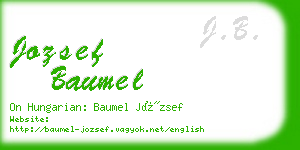 jozsef baumel business card